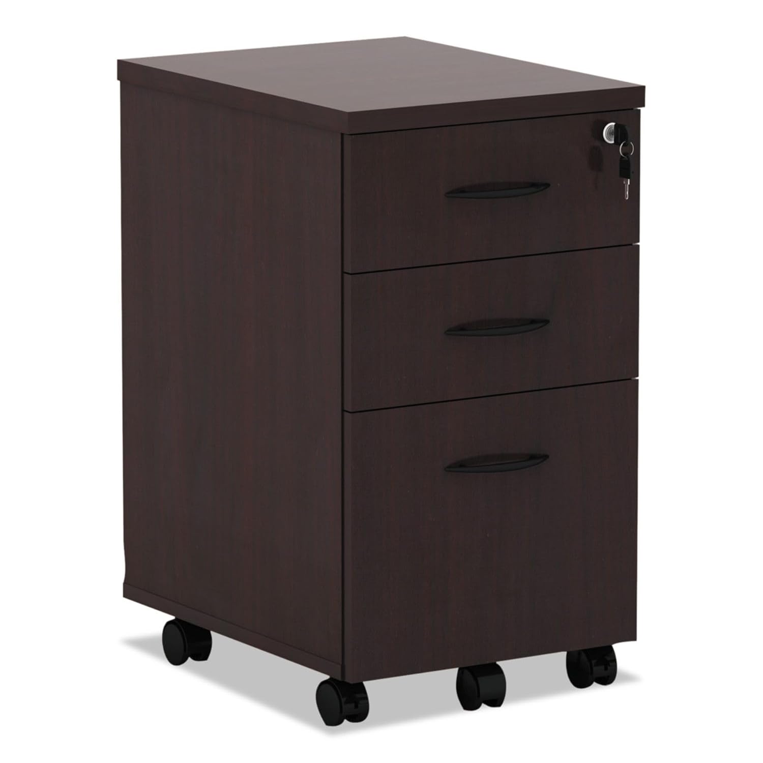 Drawer Pedestal Cabinet - Mobile Pedestal File Cabinet 3-Drawer B/B/F