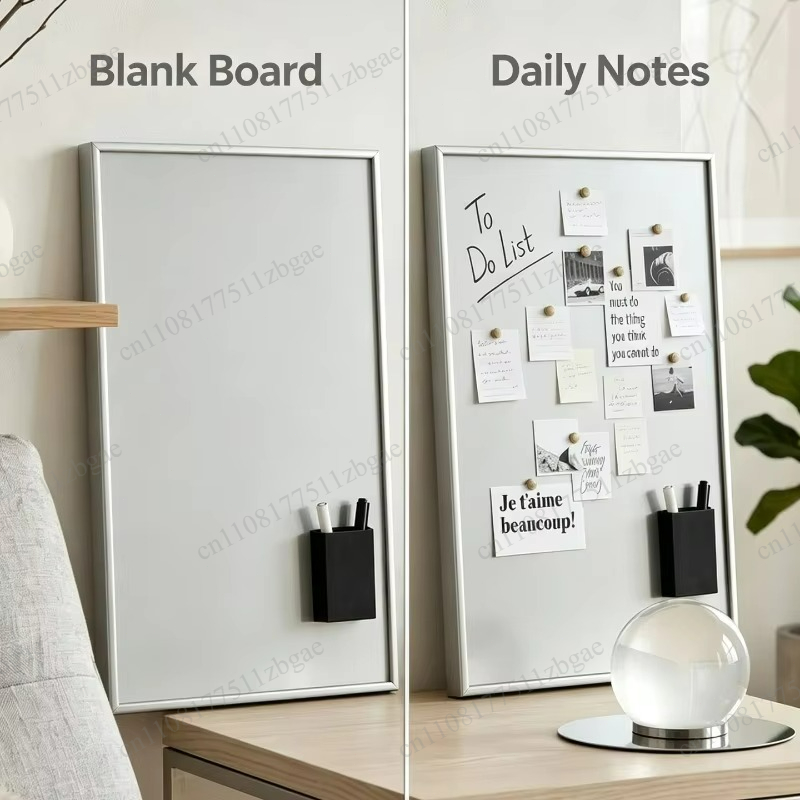 Pen Holder Organizer - Magnetic Whiteboard with Pen Holder, Minimalist