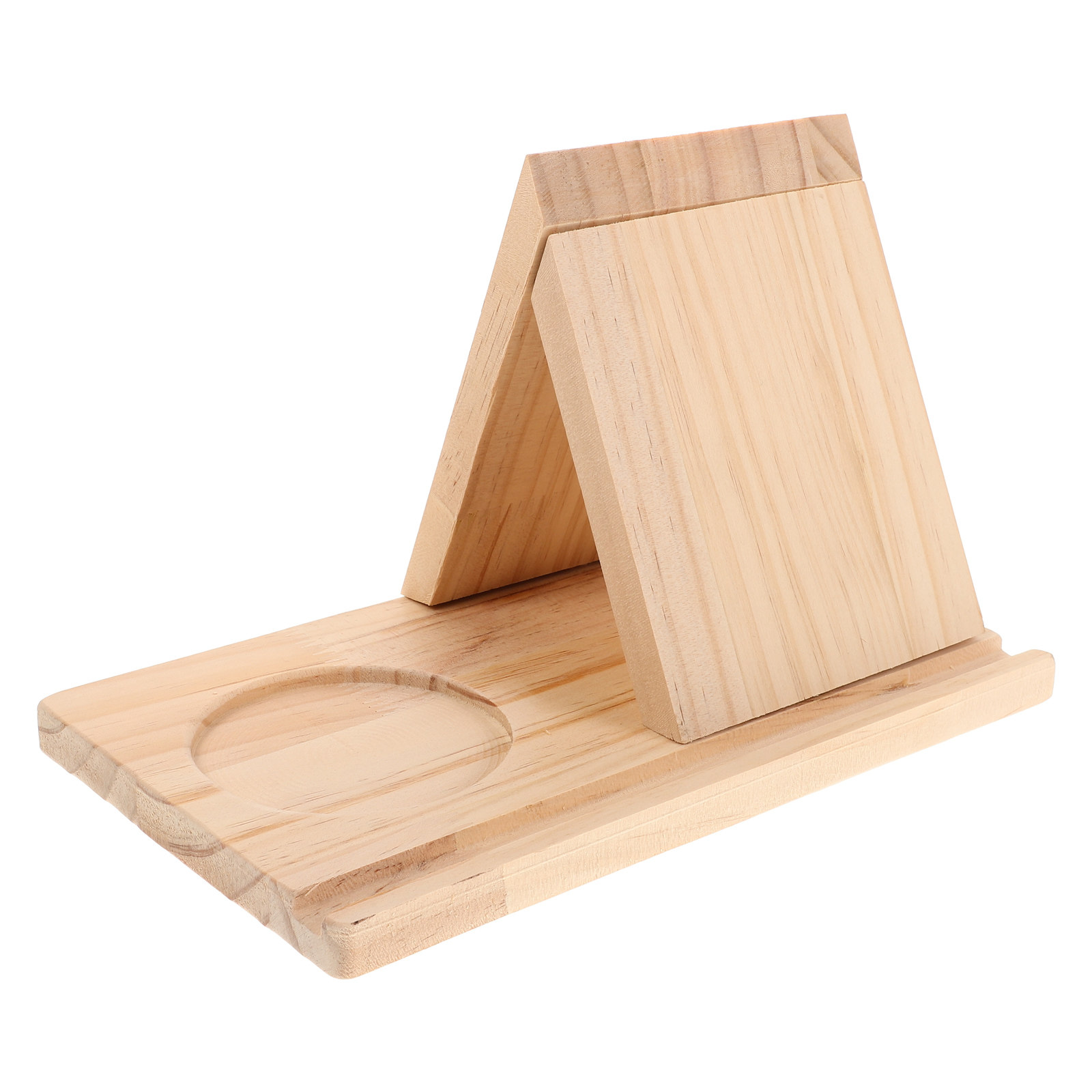 Document Holder Stand - Triangle Wooden Book Stand Handsfree Reading