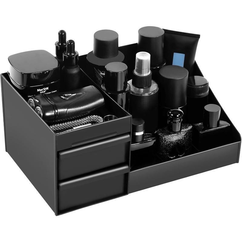 Home Office Desk With Drawers - Black Skincare Organizer with Drawers Large