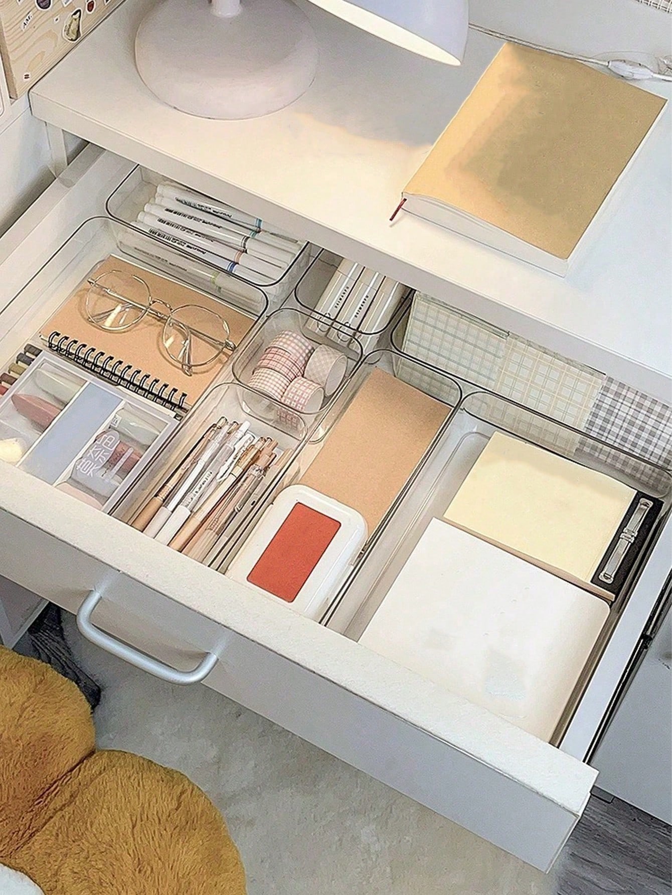 8pcs Transparent Acrylic Makeu - Home Office Desk With Drawers recension och pris