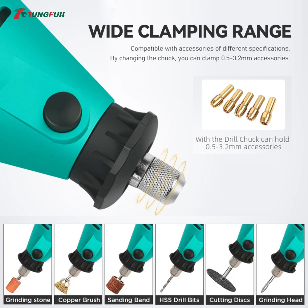 TUNGFULL Mini Electric Grinder - Pen Holder Organizer recension och pris