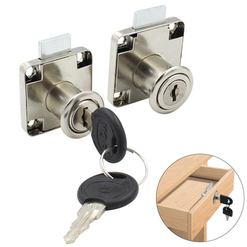 Sleek Zinc Alloy Security Lock - Home Office Desk With Drawers recension och pris