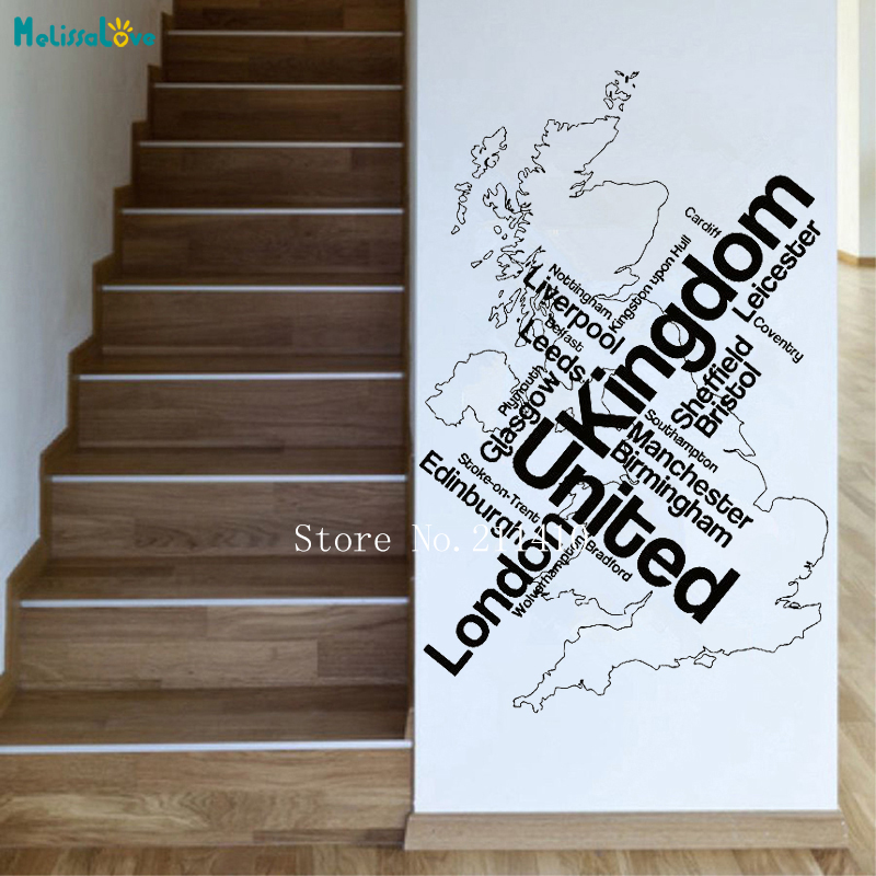 Wall Sticker Map London Unied  - Home Office England recension och pris