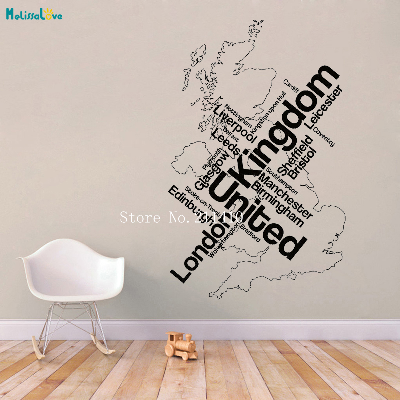 Wall Sticker Map London Unied  - Home Office England recension och pris