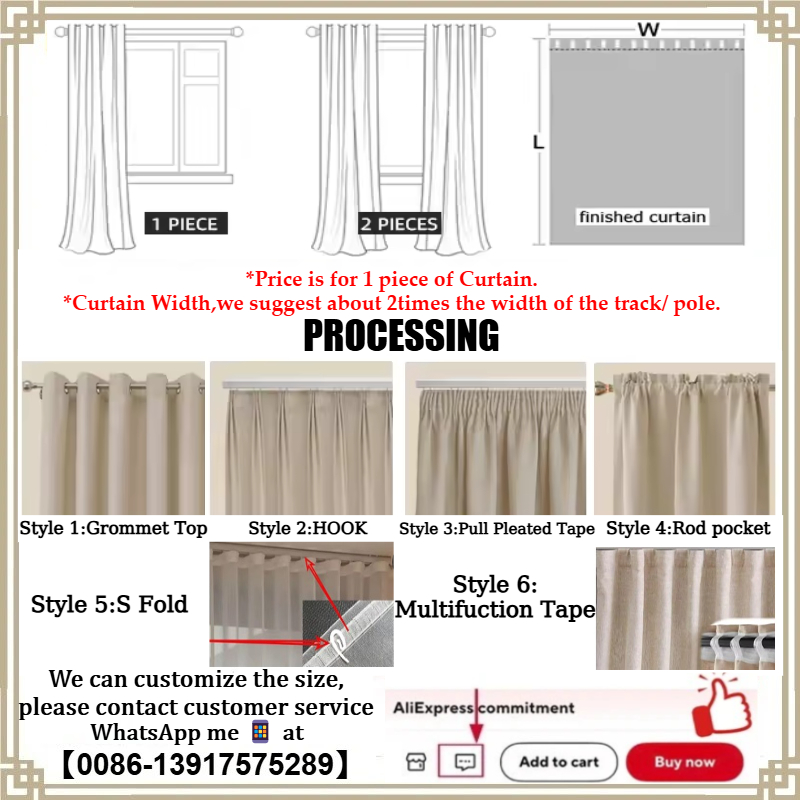 Custom Curtains for Living Roo - Home Office Buy recension och pris