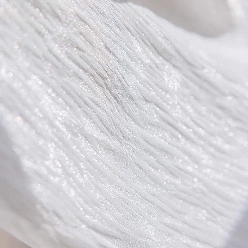 1 PC French White Shiny Tulle  - Home Office Buy recension och pris