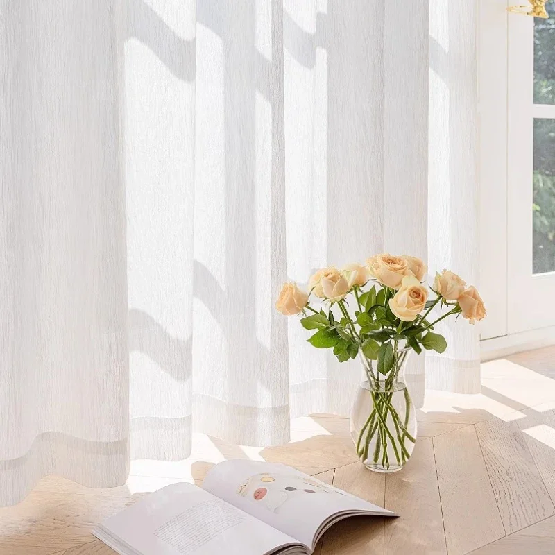 1 PC French White Shiny Tulle  - Home Office Buy recension och pris