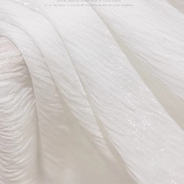 1 PC French White Shiny Tulle  - Home Office Buy recension och pris