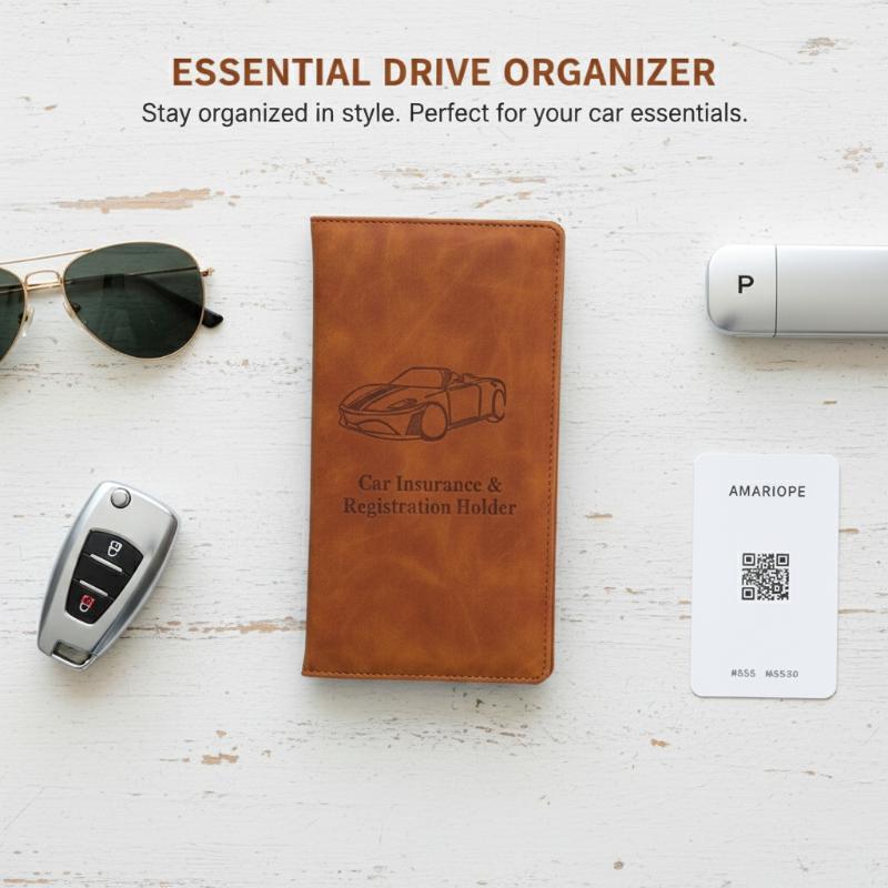 Car Registration And Insurance - Document Holder Stand recension och pris