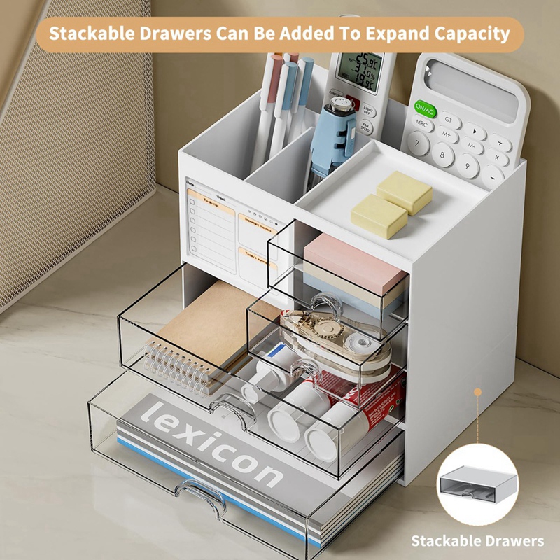 Desk Organizer with 3 Drawer,M - Pen Holder Organizer recension och pris