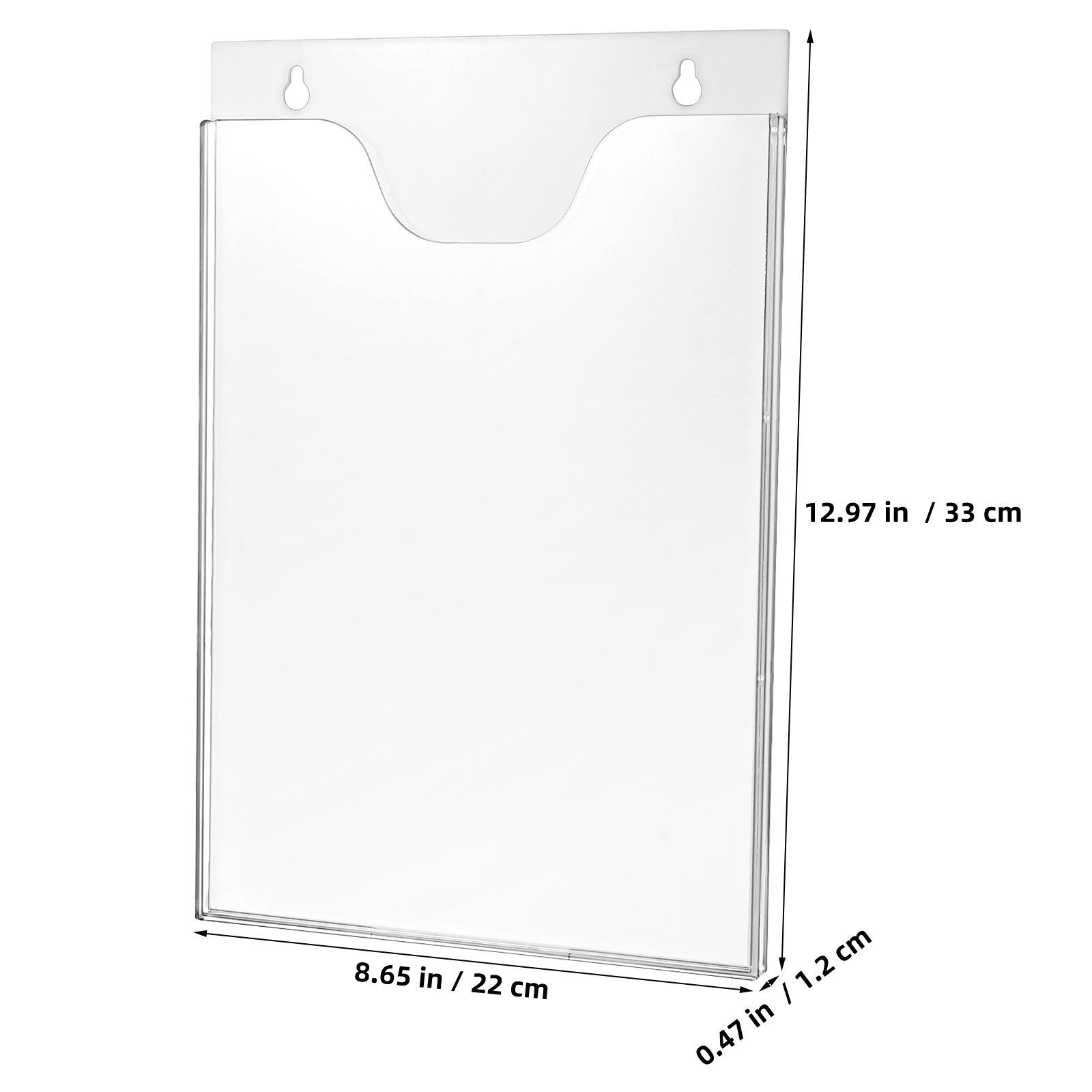2Pcs Clear Acrylic Wall Mounte - Document Holder Stand recension och pris