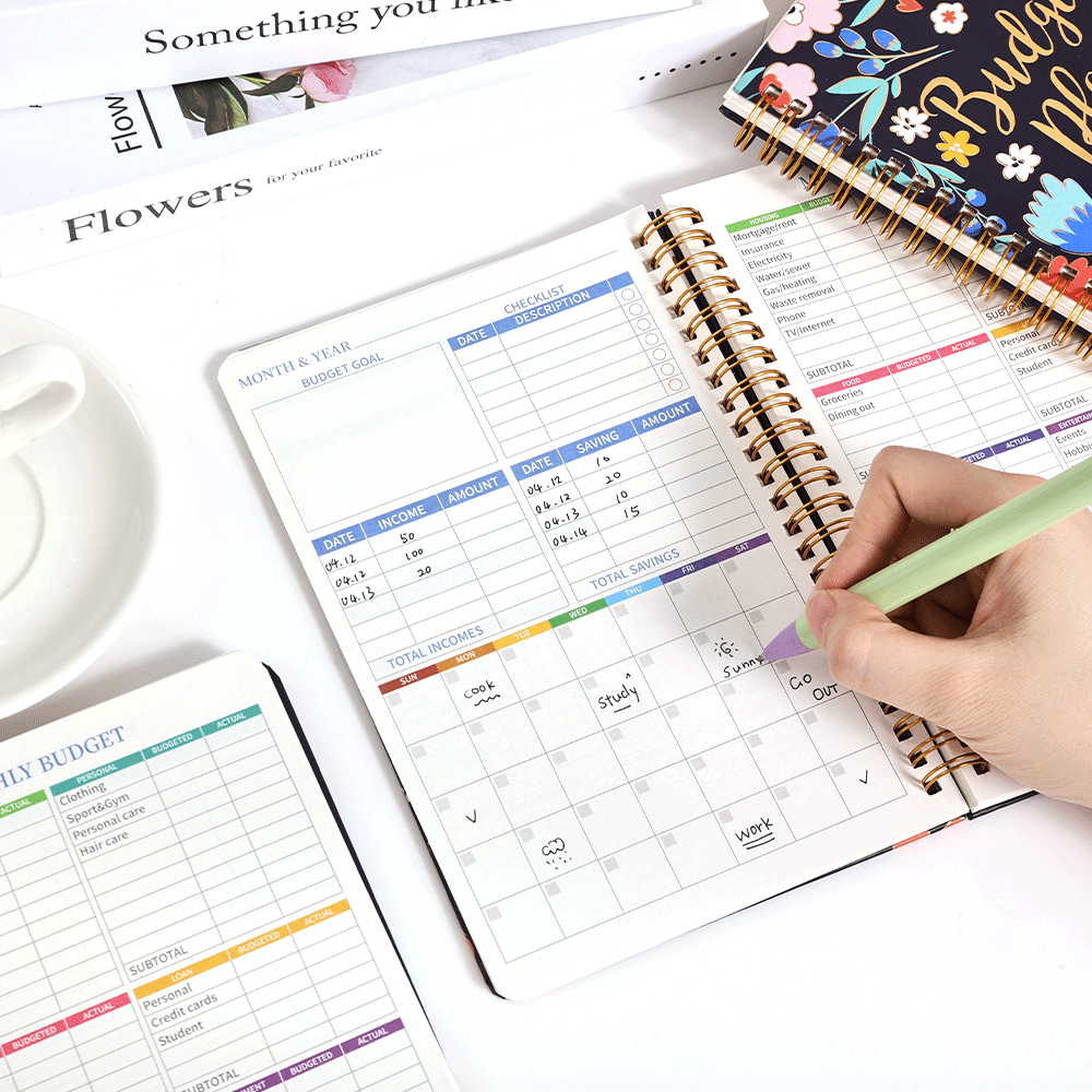 50 Sheets Retro Flower Undated - Home Office Budget recension och pris