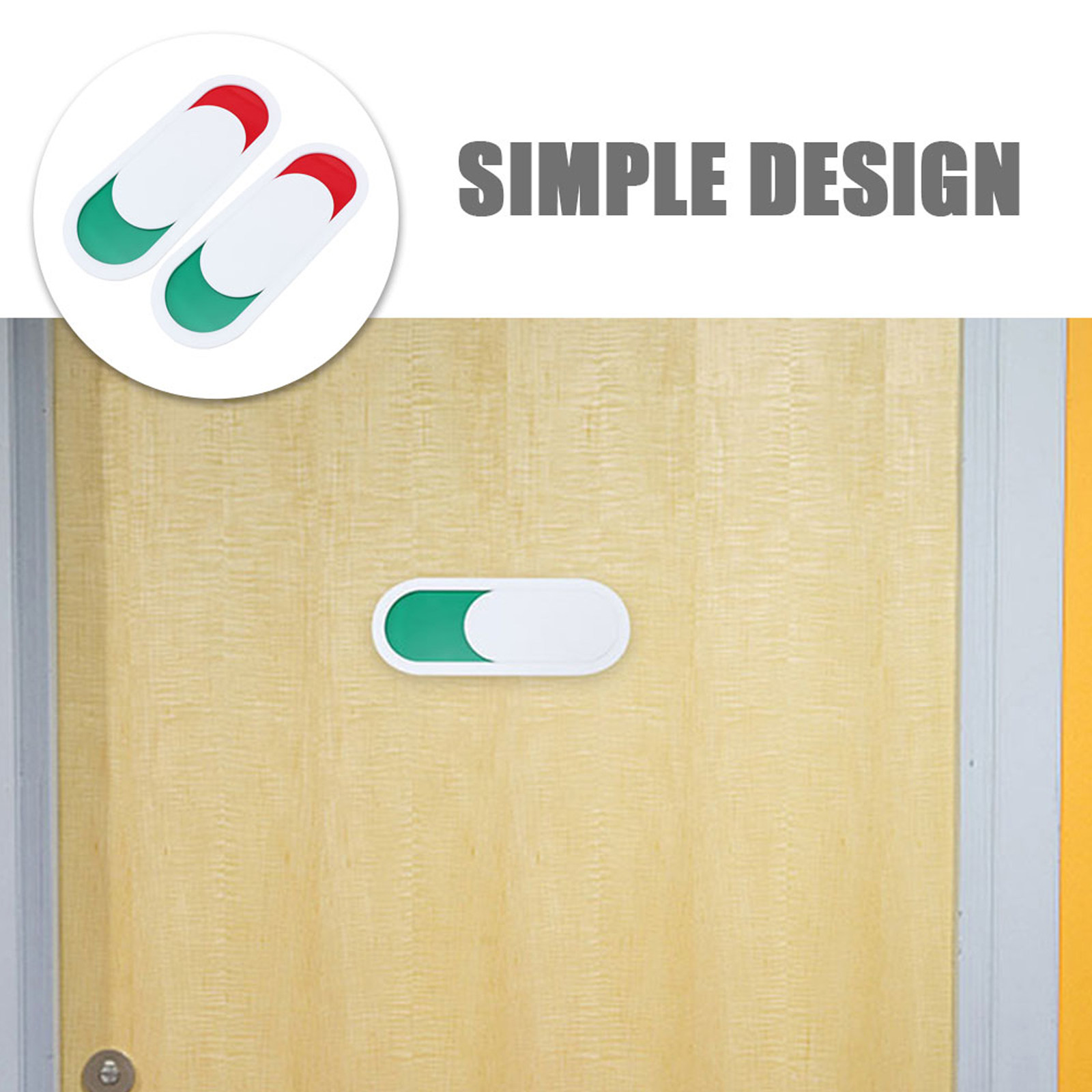 2Pcs Pmma Toilet Door Privacy  - Home Office Vacantes recension och pris