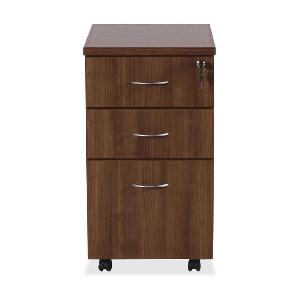 Walnut Freestanding Mobile Ped - Drawer Pedestal Cabinet recension och pris