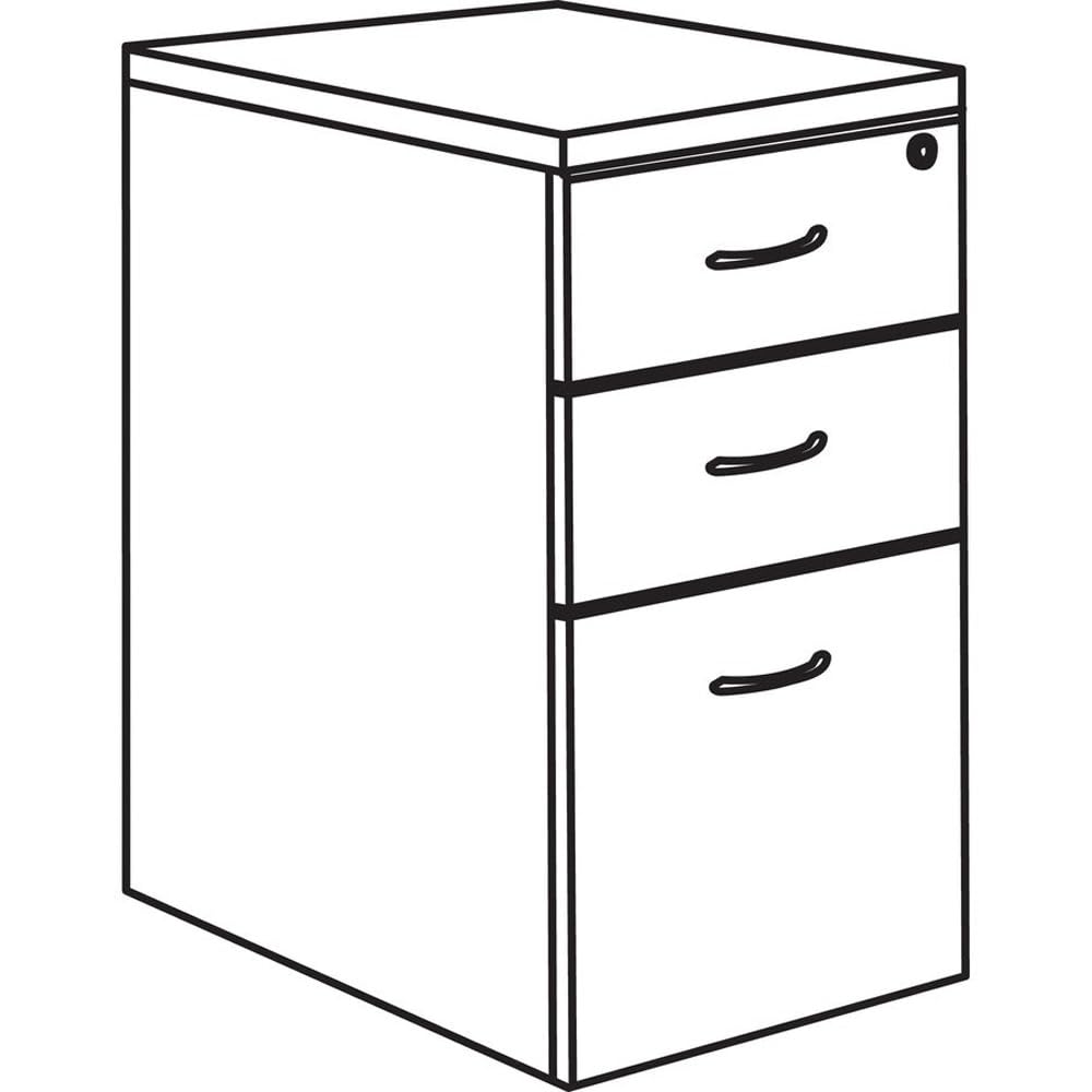 Walnut Freestanding Mobile Ped - Drawer Pedestal Cabinet recension och pris