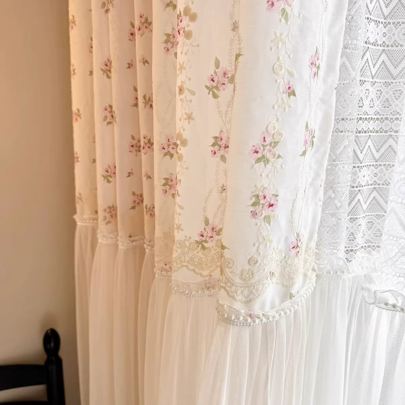 Double Layer Pearl Sheer Curta - Home Office Buy recension och pris