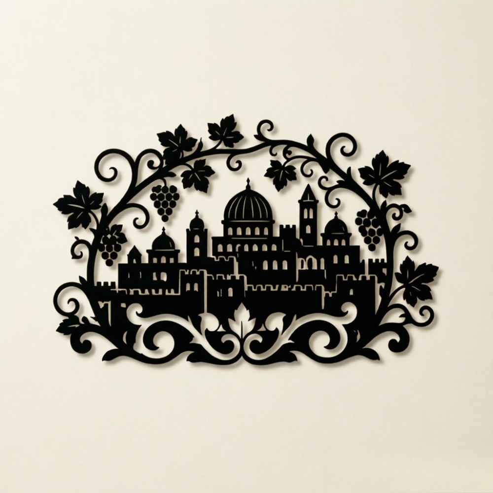 CIFBUY Iron Wall Art Jerusalem - Free Home Office recension och pris