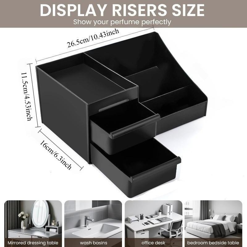 Black Skincare Organizer with  - Home Office Desk With Drawers recension och pris