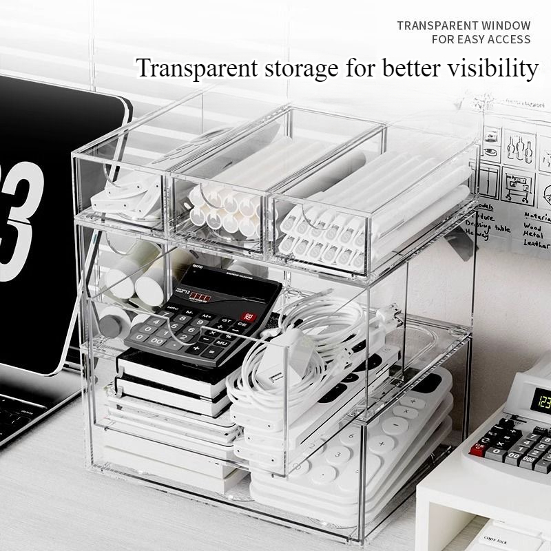 Desktop Organizer Drawer Type  - Home Office Desk With Drawers recension och pris